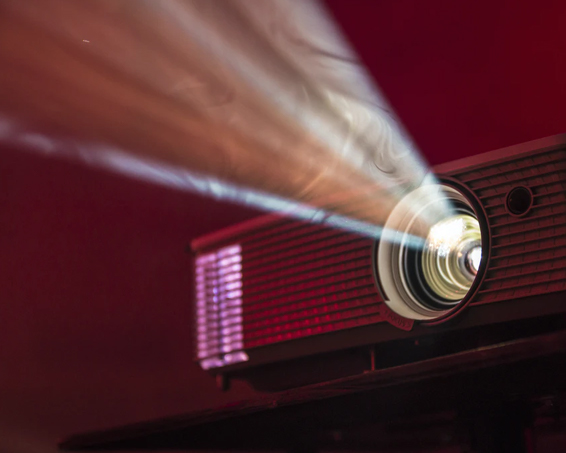 A cinema projector