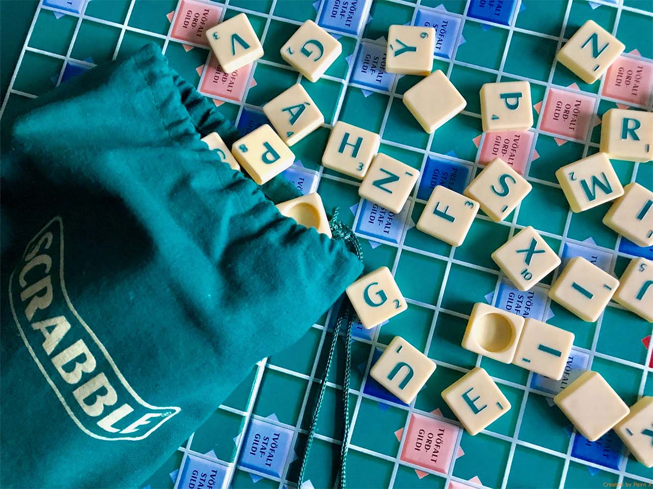 A game of Scrabble