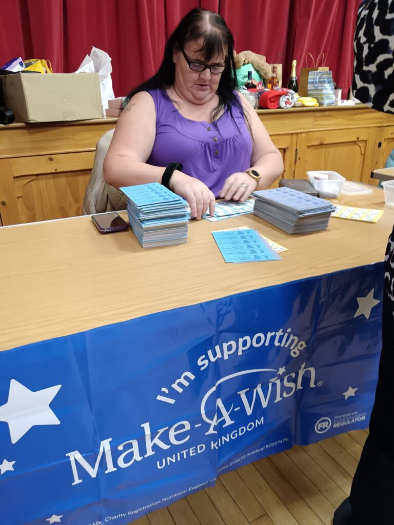 Beechgrove Care Home residents enjoying bingo night, raising money for Make a Wish UK.